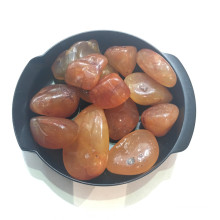 Hot sale cheap natural Red chalcedony polished gravel agate stones for sale